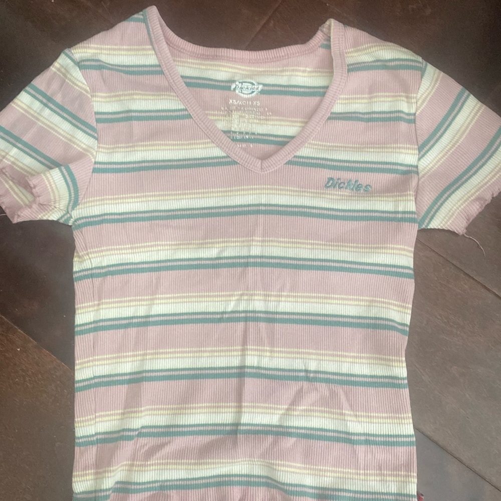 Dickies XS striped T shirt